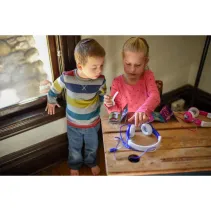 Słuchawki dla dzieci 3+ 85dB z mikrofonem Connect niebieskie
