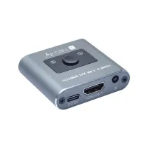 Techly 365504 Switch HDMI 2x1 8K*60Hz z pilotem IR