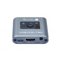 Techly 365504 Switch HDMI 2x1 8K*60Hz z pilotem IR