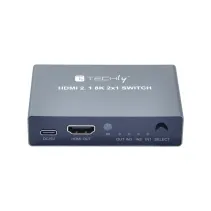 Techly 365511 Switch 3x1 HDMI 8K*60Hz z pilotem IR