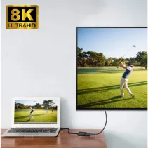 Adapter Mini DisplayPort 1.4 Thunderbolt na HDMI 8K*30Hz M/F