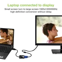 Adapter HDMI na VGA D-Sub 1920x1200 M/F