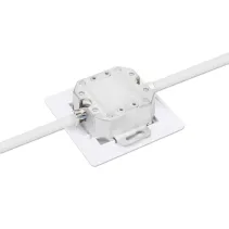 Gniazdo podtynkowe 2x RJ45 Cat6 STP białe