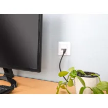 Gniazdo podtynkowe 2x RJ45 Cat6a STP białe