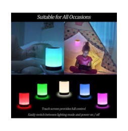 Lampka led rgb touch