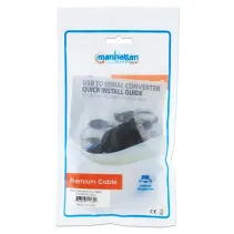 Konwerter USB na RS232/DB9 M/M na kablu 45cm Polybags