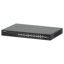 Switch zarządzalny 24x RJ45 Gigabit PoE+ 370W, 4x SFP/RJ45