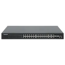 Switch zarządzalny 24x RJ45 Gigabit PoE+ 370W, 4x SFP/RJ45