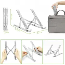 Techly 364255 Podstawka pod laptopa 16" składana