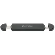 Manhattan 130639 Obudowa USB-C/A dysku M.2 NVMe lub SATA M.2 SSD
