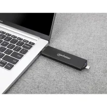 Manhattan 130639 Obudowa USB-C/A dysku M.2 NVMe lub SATA M.2 SSD
