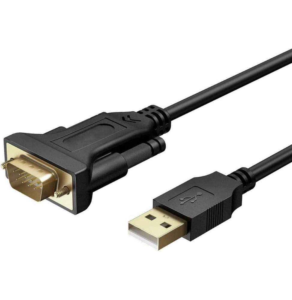 Konwerter USB na RS232/DB9 M/M na kablu 1.5m Polybags