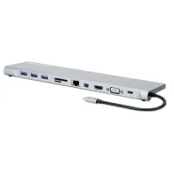 Manhattan 130578 Stacja dokująca USB-C PD 11w1 - B2B Netinet