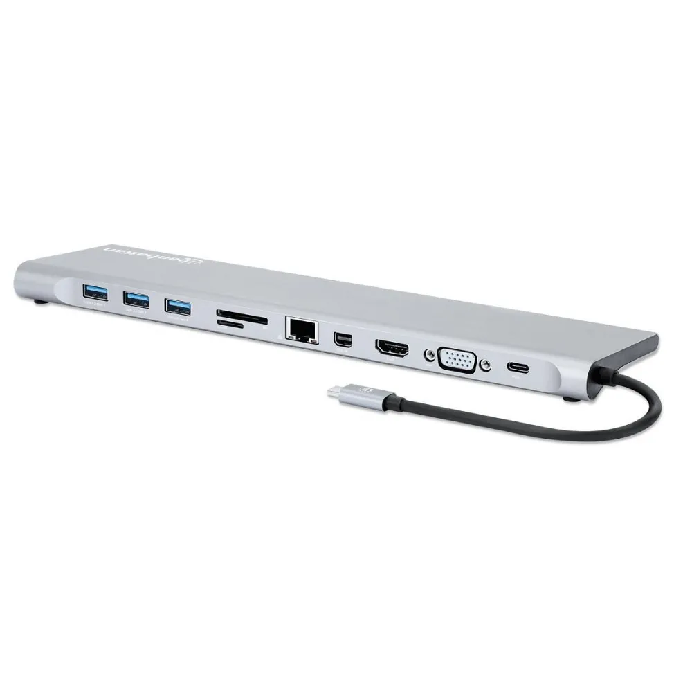 Manhattan 130578 Stacja dokująca USB-C PD 11w1 - B2B Netinet