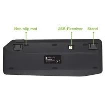 Klawiatura bezprzewodowa Bluetooth 2.4GHz USB touchpad LED