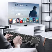 Klawiatura bezprzewodowa Bluetooth 2.4GHz USB touchpad LED