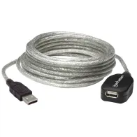 Kabel USB 2.0 przedłużacz aktywny USB-A na USB-A M/F 5m