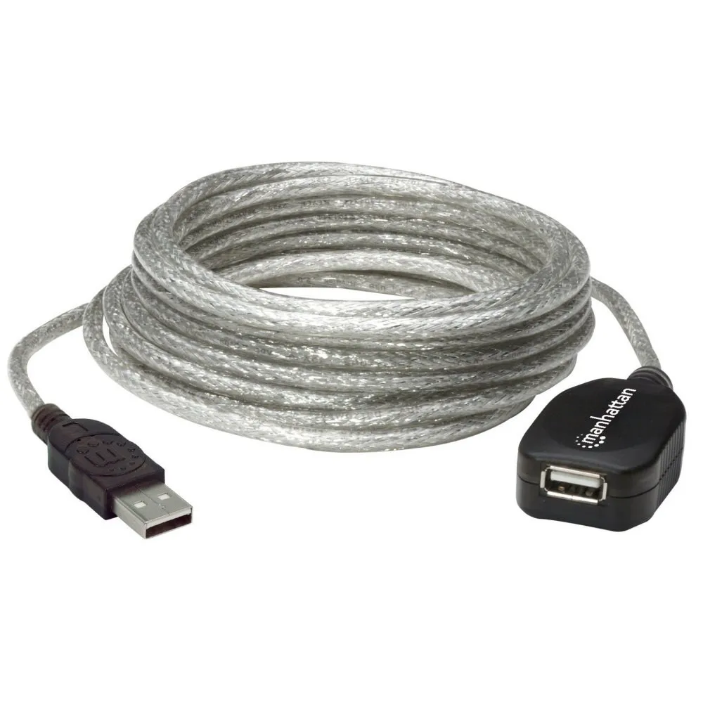 Kabel USB 2.0 przedłużacz aktywny USB-A na USB-A M/F 5m