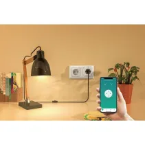 Smart gniazdko WiFi, 16A, z pomiarem zużycia prądu, typ PL