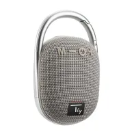 Głośnik Bluetooth 5.3, 5W, TWS, LED, USB MicroSD MP3, szary