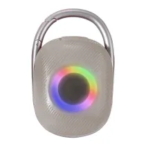 Głośnik Bluetooth 5.3, 5W, TWS, LED, USB MicroSD MP3, szary