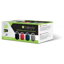 Głośnik Bluetooth 5.3, 5W TWS, LED USB MicroSD MP3 niebieski