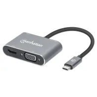 Adapter USB-C na HDMI 4K*30Hz, HDMI USB-A USB-C PD HDMI VGA