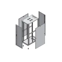 Szafa stojąca 36U, 600x1000, rack 19, do złożenia, czarna
