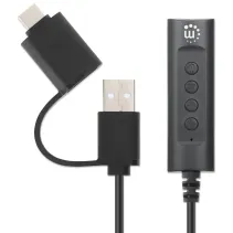 Adapter karta dźwiękowa USB-C/USB-A na Jack 3.5mm TRRS M/F