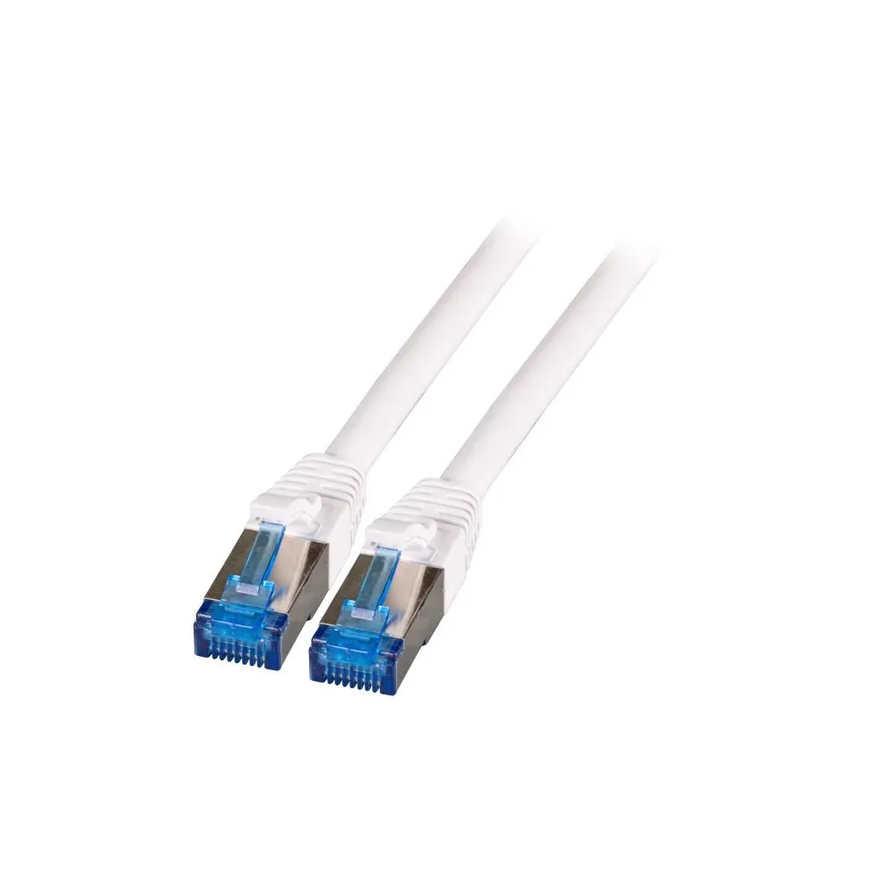 Patchcord Cat6a/Cat7 SFTP 0,5M 100% Cu biały