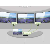 Extender HDMI 1x2 1080p60Hz do 40m po skrętce Kat6 IR PoC