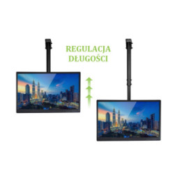 Techly 309340 Uchwyt sufitowy do telewizora 37-70" obrotowy
