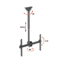 Techly 309340 Uchwyt sufitowy do telewizora 37-70" obrotowy