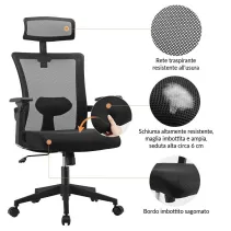 Krzesło biurowe czarne 16