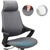 Krzesło biurowe szare