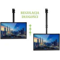 Techly 309340 Uchwyt sufitowy TV 37-70" z regulacją - B2B Netinet