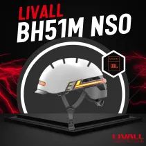 Kask Livall BH51M NSO z JBL szary 54-58cm BT/LED/SOS