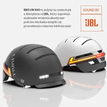 Kask Livall BH51M NSO z JBL szary 54-58cm BT/LED/SOS