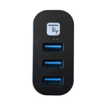 Hub USB 3.0 3-portowy z obrotowym wtykiem USB-A