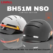 Kask Livall BH51M NSO z JBL szary 54-58cm BT/LED/SOS