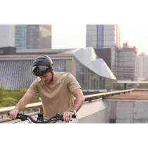 Kask Livall L23 czarny 58-62cm z szybką ochronną LED/SOS