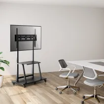 Manhattan 462334 Stojak mobilny TV 37-100" z półkami - B2B Netinet