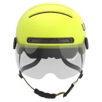 Kask Livall L23 żółty 58-62cm z szybką ochronną LED/SOS