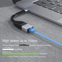 Karta sieciowa/adapter USB-C na RJ45 Gigabit, elastyczna