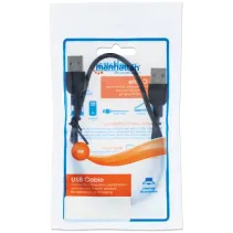 Kabel USB 2.0 USB-A na USB-A M/M 0.5m A-A