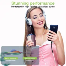 Techly 367973 Adapter audio USB-C do mini Jack 3.5mm DAC