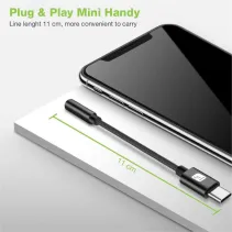 Techly 367973 Adapter audio USB-C do mini Jack 3.5mm DAC