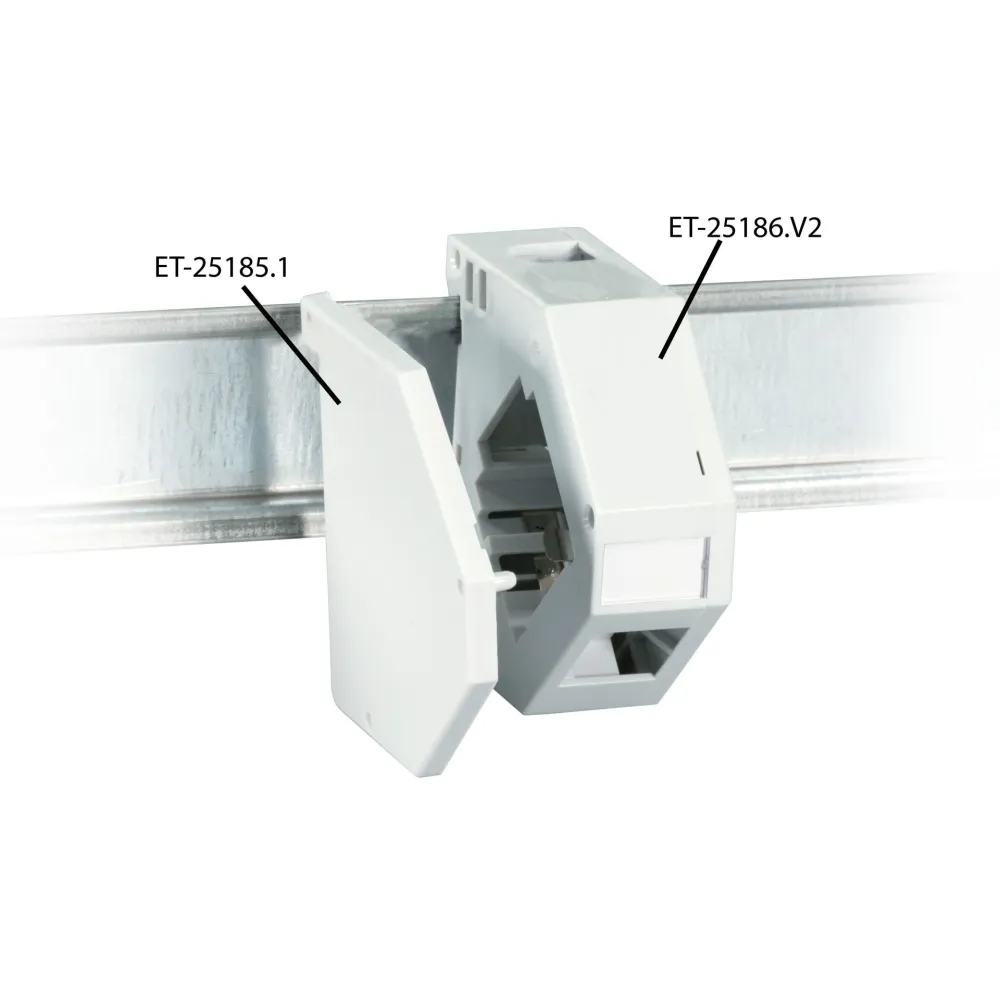 Płytka zamykająca do adaptera na szynę DIN model ET-25186.V2