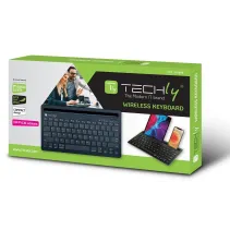 Techly 367898 Klawiatura Bluetooth 2-Kanałowa z Uchwytem Telefonu