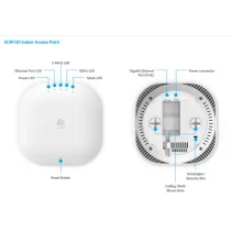 Wewnętrzny Access Point WiFi 5 802.11ac, 1GbE, zarządzalny, EnGenius Cloud